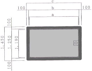 frp製水槽　規格図