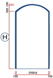 FRPタンク　EPLタイプ　SECTION